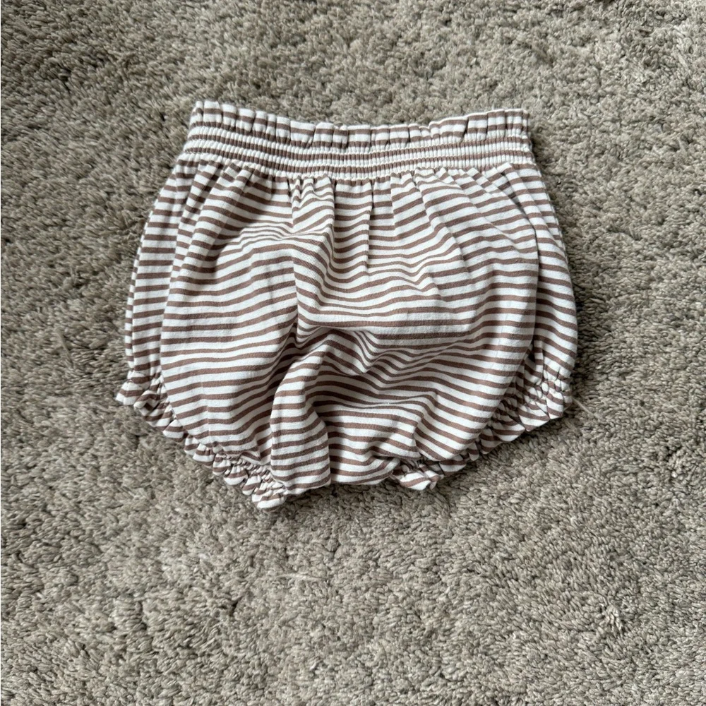 Quincy Mae Brown Striped Diaper Cover